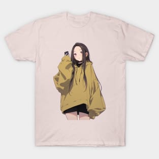 cute simple anime girl T-Shirt